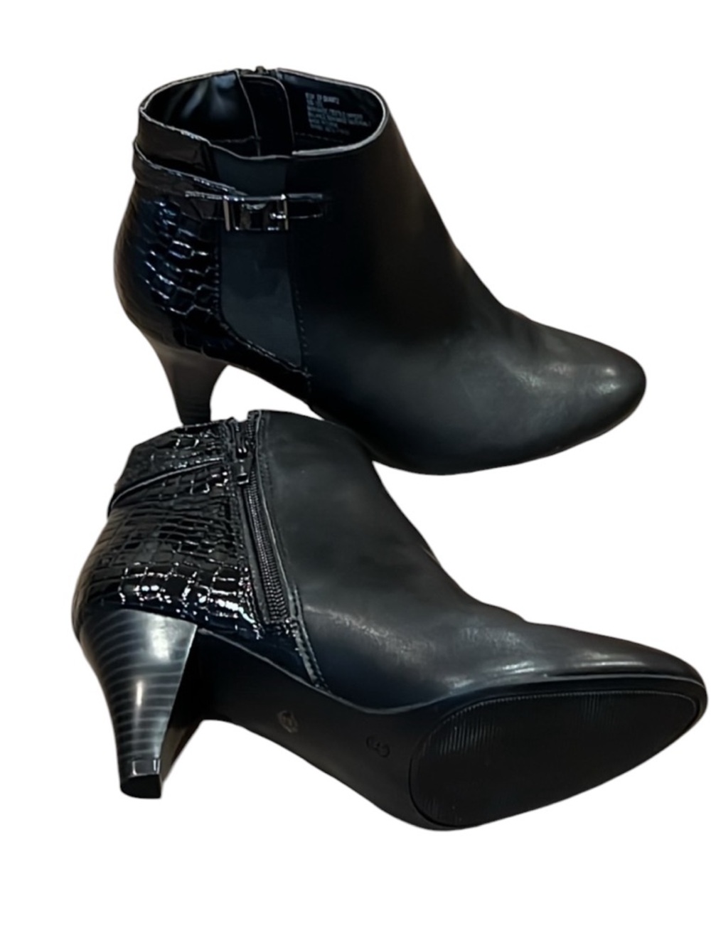 NWOT East 5th Flex Form EF Quartz Ankle Booties Zipper/Buckle 6.5M (NWOB) Croc